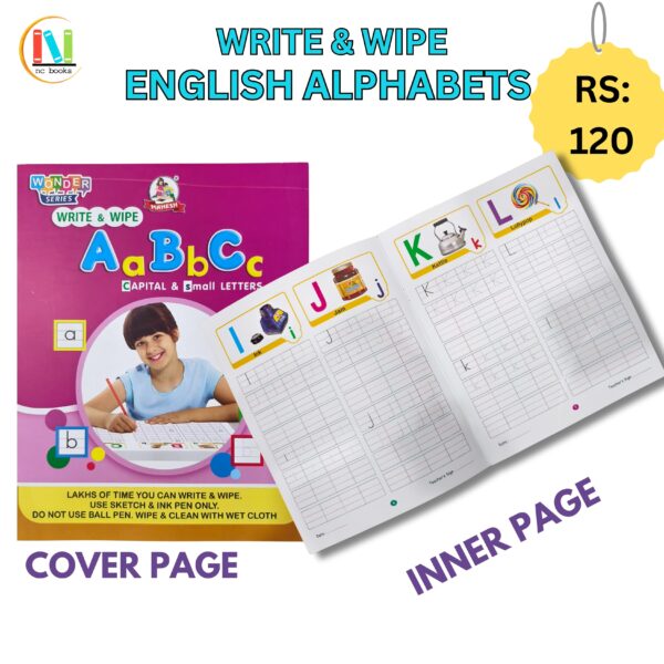 Write & Wipe Aa Bb Cc Dd – Capital & Small Letters